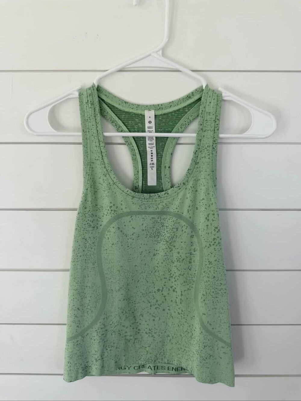 Athletic Green Racerback Tank Top